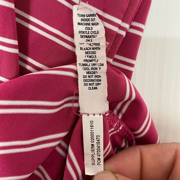 RLX Ralph Lauren Polo Shirt Mens XXL  Pink Striped Short Sleeve Stretch Adult - Picture 7 of 9